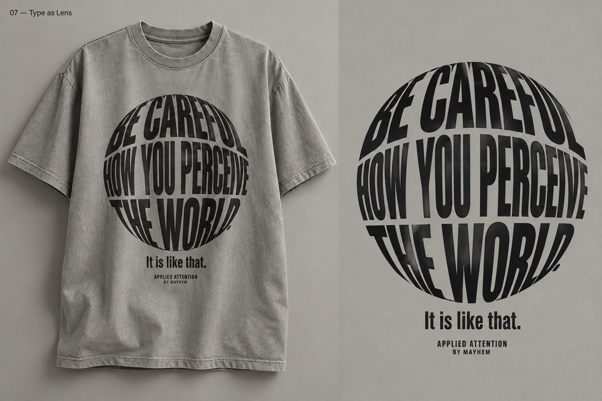 Perception: type as lens