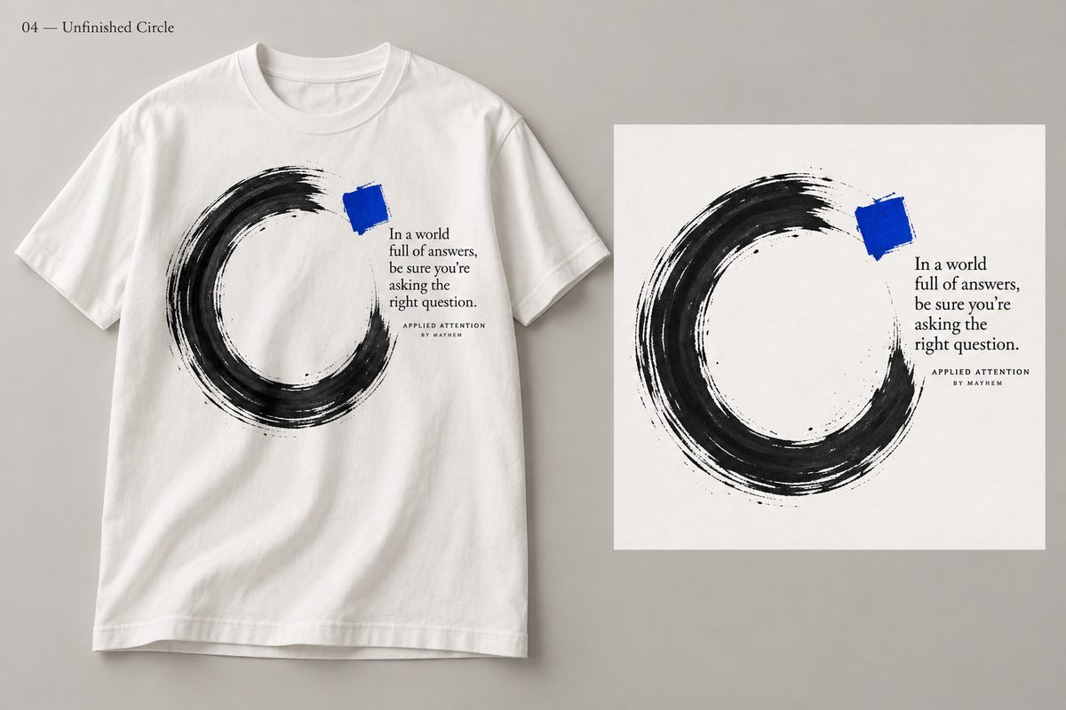 The Right Question: unfinished circle