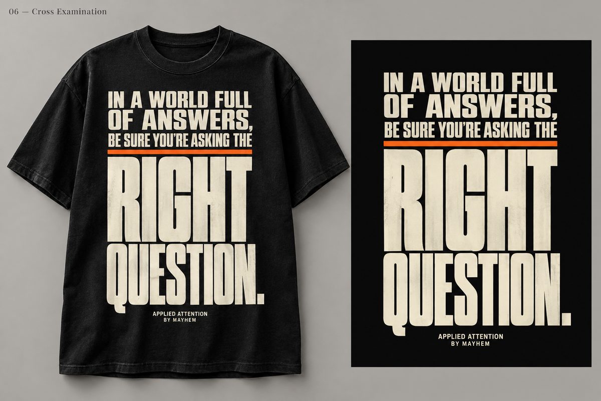 The Right Question: cross examination